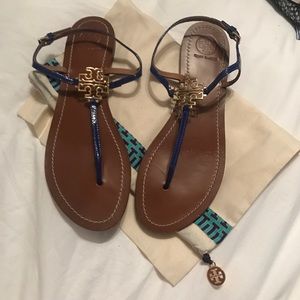 Tory burch royal blue sandals